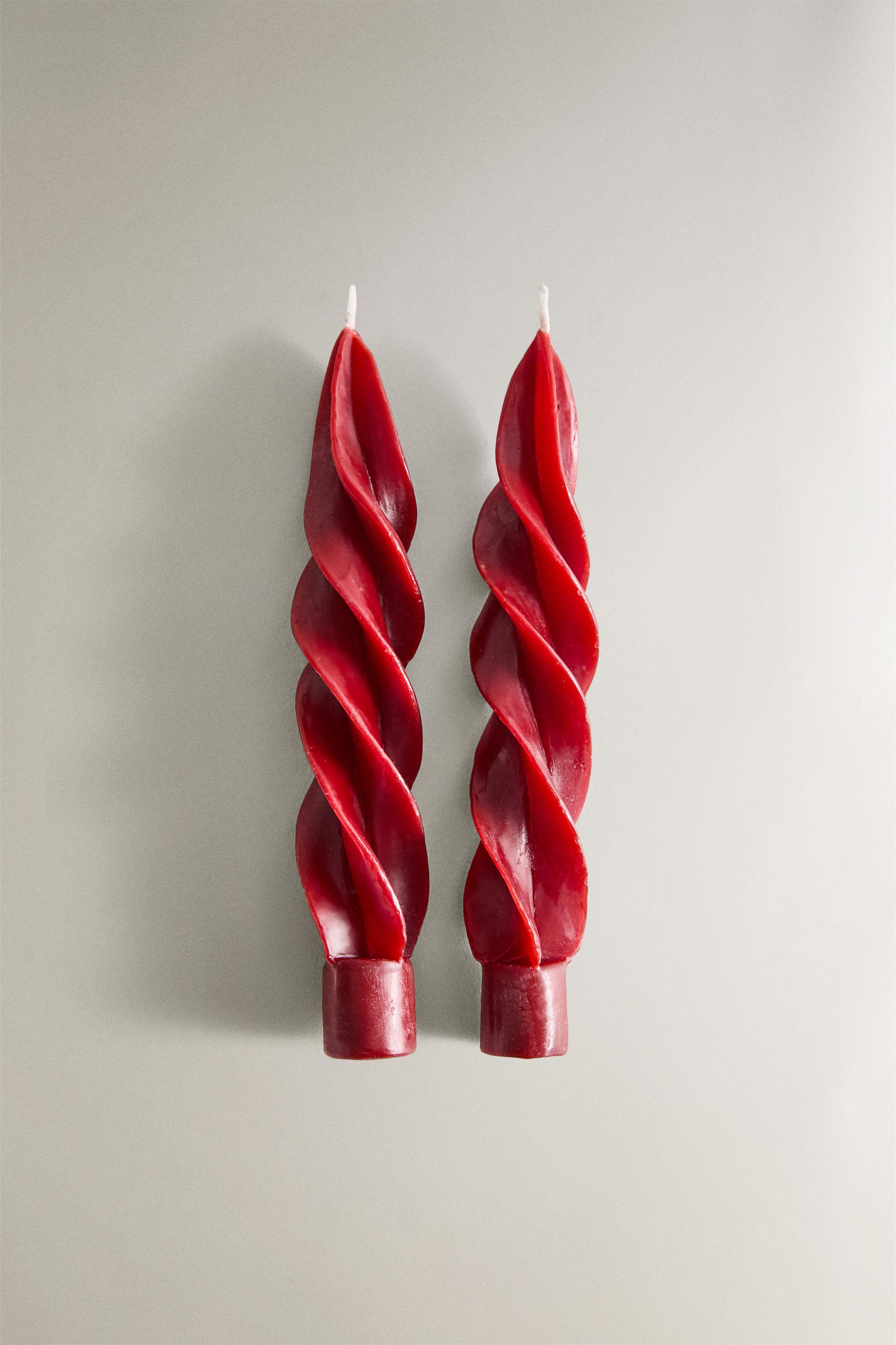 SET OF CHRISTMAS SPIRAL CANDLES (SET 2)